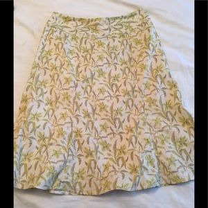Gap skirt, Botanical Print, size 1